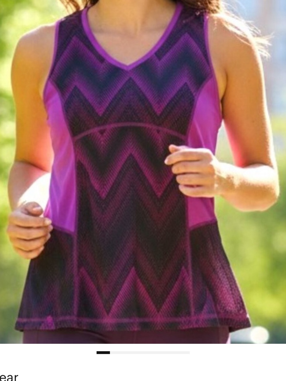 Tek Gear Active Performance Purple Black Tank Top